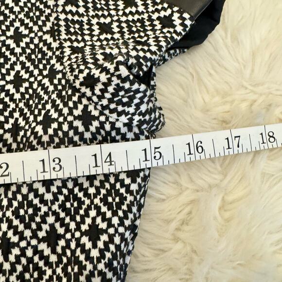 Parker Jacquard Leather Trim Nolan Fit & Flare Dress Small NWT - Picture 12 of 13